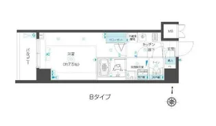 東京都新宿区市谷本村町【マンション】の間取り