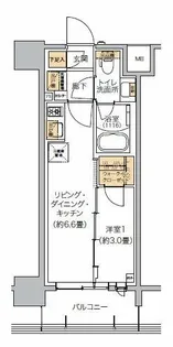 リビオメゾン芝浦【10階】の間取り