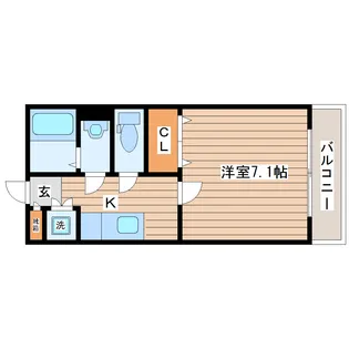 グランリアーレ荒井駅前【2階】の間取り