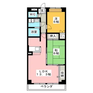 フォルトゥーナ【2階】の間取り