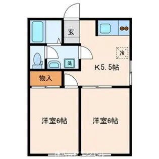 東京都八王子市散田町5【アパート】の間取り