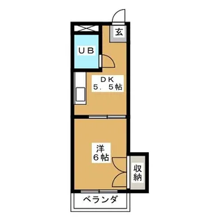 パレス船橋【1階】の間取り