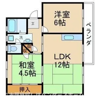 茄子作住宅4号棟【4階】の間取り