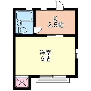 神奈川県茅ヶ崎市幸町【アパート】の間取り