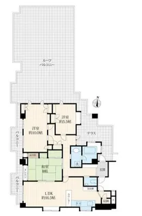 ロワイヤル大山【5階】の間取り