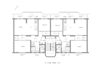 ヴィラ北堀【1階】の間取り