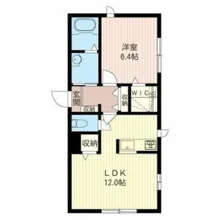 プラナスノーブル【1階】の間取り