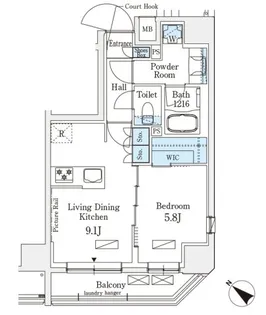 東京都中央区日本橋堀留町2【マンション】の間取り