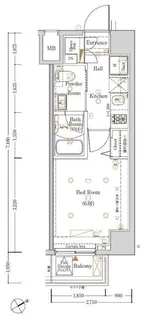 神奈川県横浜市鶴見区市場大和町【マンション】の間取り