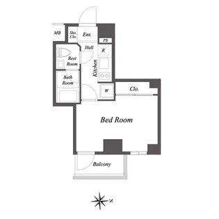 ルクレ住吉【4階】の間取り