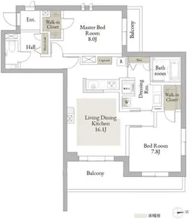 東京都三鷹市下連雀4【マンション】の間取り
