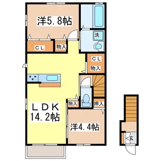 Felicia I【2階】の間取り