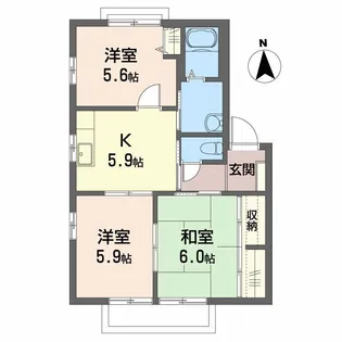 フレグランス篠原 A棟【2階】の間取り