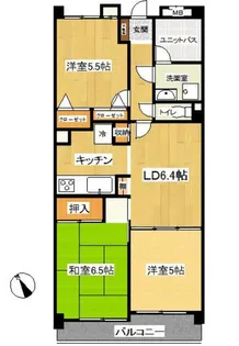 グランディつつじ【3階】の間取り