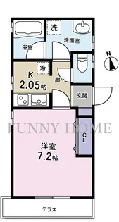 東京都世田谷区下馬2【アパート】の間取り
