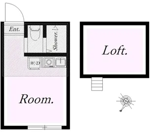 神奈川県横浜市神奈川区栗田谷【アパート】の間取り