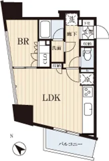 フォーサイト神田多町【10階】の間取り