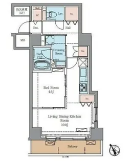 ラグゼナ北千住II【3階】の間取り
