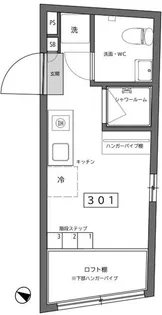 リバース大森【3階】の間取り