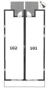 FLANC PLAGE【1階】の間取り