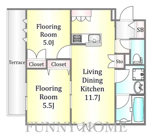 (仮称)大崎4丁目メゾン【1階】の間取り