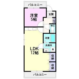 キャッスルミニ松園【2階】の間取り