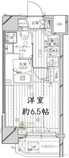 レガリス北千住【1階】の間取り