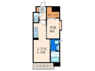 福岡県北九州市小倉北区木町3【マンション】の間取り
