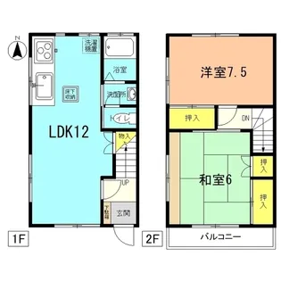 神奈川県平塚市御殿3【一戸建】の間取り