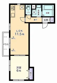 東京都渋谷区笹塚1【マンション】の間取り