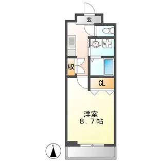 ボヌール本陣【6階】の間取り