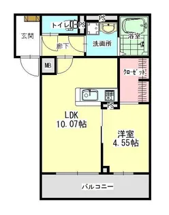 Aqua Louis Mer【1階】の間取り