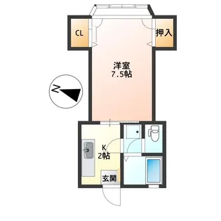 クレセント・ピュア【2階】の間取り