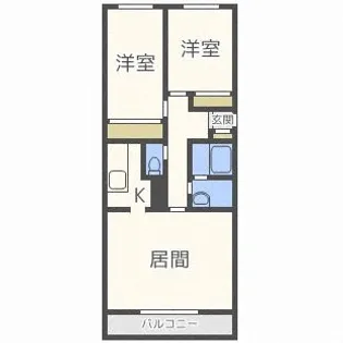 二十四軒ライフシティ【1階】の間取り