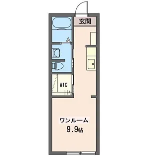 ワイコロアヴィレッジF【1階】の間取り