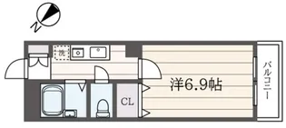 パレスK【1階】の間取り