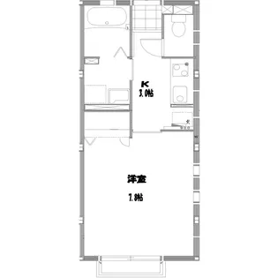 エアフォルク小松島【2階】の間取り