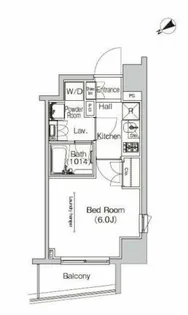 プラウドフラット門前仲町IV【6階】の間取り