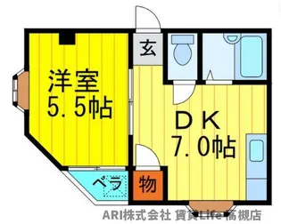 エクセル古川橋【3階】の間取り