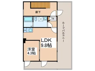 Le Nid 日本橋【5階】の間取り