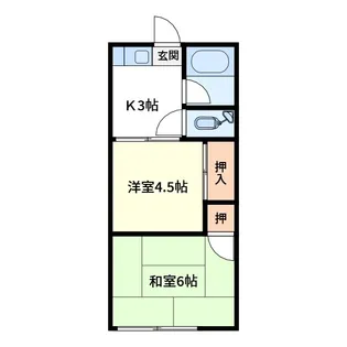 第三八千代荘【1階】の間取り