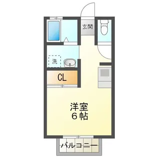 メゾンボザールII【1階】の間取り