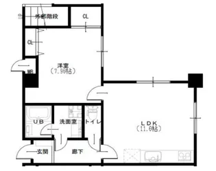 レルム城北【6階】の間取り
