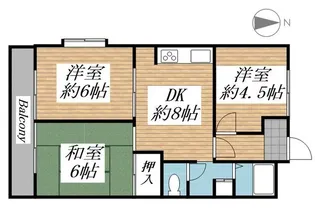 第25明智ビル【1階】の間取り
