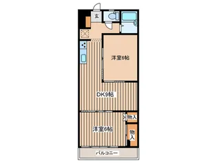 鈴与レジデンス【3階】の間取り