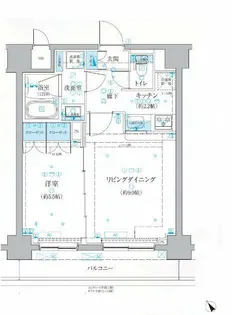 ベルシード梅島ブランシュ【9階】の間取り