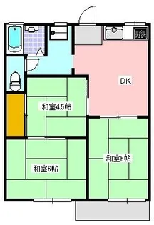 セリーヌ大井川【1階】の間取り