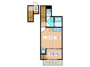 ベルリ-ド泉中央【2階】の間取り