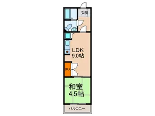 ボヌ-ル向陽【3階】の間取り