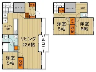 ラクセリア武蔵野中町の間取り